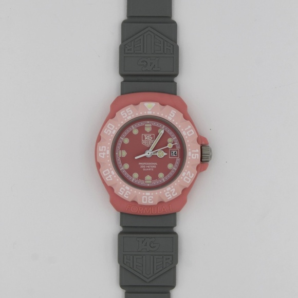 New Tag Heuer Formula 1 F1 Womens Watch Light Pink Gray 364.508 Mint NOS - Picture 7 of 10